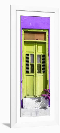 ¡Viva Mexico! Collection - Lime Green Window and Purple Wall-Philippe Hugonnard-Framed Photographic Print