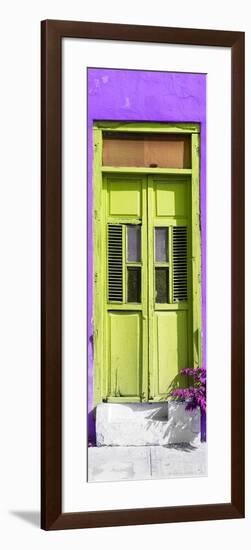 ¡Viva Mexico! Collection - Lime Green Window and Purple Wall-Philippe Hugonnard-Framed Photographic Print