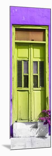 ¡Viva Mexico! Collection - Lime Green Window and Purple Wall-Philippe Hugonnard-Mounted Photographic Print