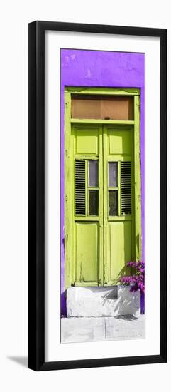 ¡Viva Mexico! Collection - Lime Green Window and Purple Wall-Philippe Hugonnard-Framed Premium Photographic Print