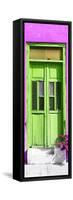 ¡Viva Mexico! Collection - Lime Window and Purple Wall-Philippe Hugonnard-Framed Stretched Canvas