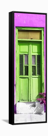 ¡Viva Mexico! Collection - Lime Window and Purple Wall-Philippe Hugonnard-Framed Stretched Canvas