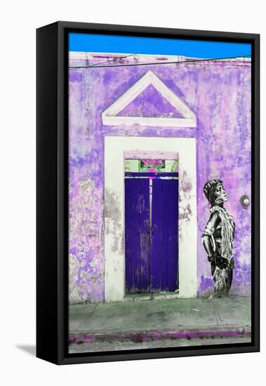 ¡Viva Mexico! Collection - Main entrance Door Closed II-Philippe Hugonnard-Framed Stretched Canvas