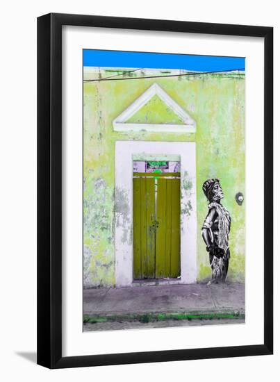 ¡Viva Mexico! Collection - Main entrance Door Closed III-Philippe Hugonnard-Framed Photographic Print