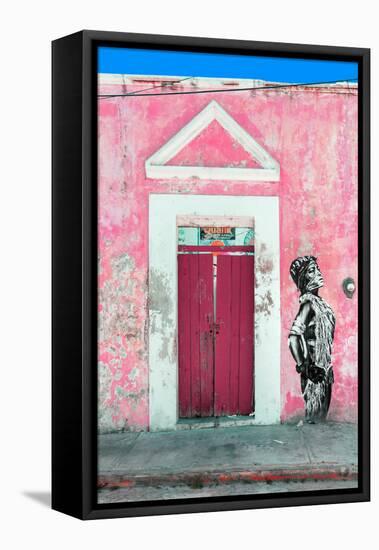 ¡Viva Mexico! Collection - Main entrance Door Closed IX-Philippe Hugonnard-Framed Stretched Canvas