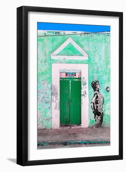 ¡Viva Mexico! Collection - Main entrance Door Closed VI-Philippe Hugonnard-Framed Photographic Print