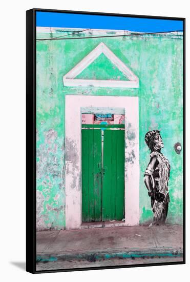 ¡Viva Mexico! Collection - Main entrance Door Closed VI-Philippe Hugonnard-Framed Stretched Canvas