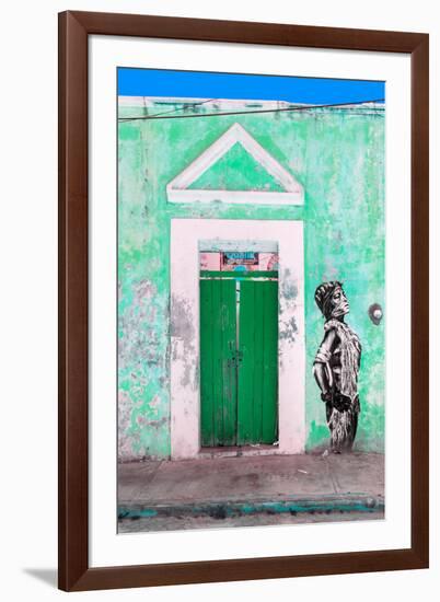 ¡Viva Mexico! Collection - Main entrance Door Closed VI-Philippe Hugonnard-Framed Photographic Print