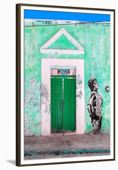 ¡Viva Mexico! Collection - Main entrance Door Closed VI-Philippe Hugonnard-Framed Premium Photographic Print