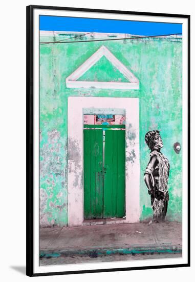 ¡Viva Mexico! Collection - Main entrance Door Closed VI-Philippe Hugonnard-Framed Premium Photographic Print