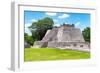 ¡Viva Mexico! Collection - Maya Archaeological Site II - Edzna Campeche-Philippe Hugonnard-Framed Photographic Print