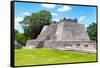 ¡Viva Mexico! Collection - Maya Archaeological Site II - Edzna Campeche-Philippe Hugonnard-Framed Stretched Canvas