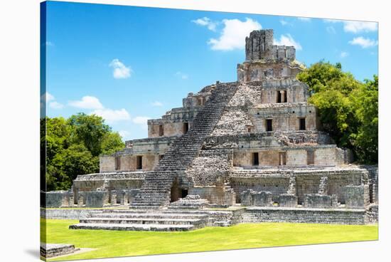 ¡Viva Mexico! Collection - Maya Archaeological Site IV - Edzna Campeche-Philippe Hugonnard-Stretched Canvas