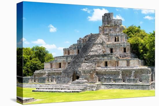 ¡Viva Mexico! Collection - Maya Archaeological Site IV - Edzna Campeche-Philippe Hugonnard-Stretched Canvas