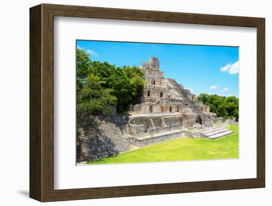 ¡Viva Mexico! Collection - Maya Archaeological Site VI - Edzna Campeche-Philippe Hugonnard-Framed Photographic Print