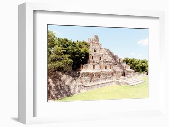 ¡Viva Mexico! Collection - Maya Archaeological Site VII - Edzna Campeche-Philippe Hugonnard-Framed Photographic Print