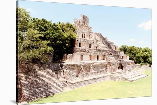 ¡Viva Mexico! Collection - Maya Archaeological Site VII - Edzna Campeche-Philippe Hugonnard-Stretched Canvas