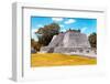 ¡Viva Mexico! Collection - Maya Archaeological Site with Fall Colors II - Edzna Campeche-Philippe Hugonnard-Framed Photographic Print