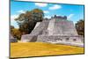 ¡Viva Mexico! Collection - Maya Archaeological Site with Fall Colors II - Edzna Campeche-Philippe Hugonnard-Mounted Photographic Print