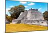 ¡Viva Mexico! Collection - Maya Archaeological Site with Fall Colors II - Edzna Campeche-Philippe Hugonnard-Mounted Photographic Print