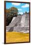 ¡Viva Mexico! Collection - Maya Archaeological Site with Fall Colors III - Edzna Campeche-Philippe Hugonnard-Framed Photographic Print