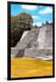 ¡Viva Mexico! Collection - Maya Archaeological Site with Fall Colors III - Edzna Campeche-Philippe Hugonnard-Framed Photographic Print