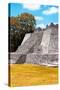 ¡Viva Mexico! Collection - Maya Archaeological Site with Fall Colors III - Edzna Campeche-Philippe Hugonnard-Stretched Canvas