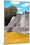 ¡Viva Mexico! Collection - Maya Archaeological Site with Fall Colors III - Edzna Campeche-Philippe Hugonnard-Mounted Photographic Print