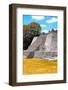 ¡Viva Mexico! Collection - Maya Archaeological Site with Fall Colors III - Edzna Campeche-Philippe Hugonnard-Framed Photographic Print