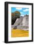 ¡Viva Mexico! Collection - Maya Archaeological Site with Fall Colors III - Edzna Campeche-Philippe Hugonnard-Framed Photographic Print