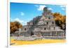 ¡Viva Mexico! Collection - Maya Archaeological Site with Fall Colors IV - Edzna Campeche-Philippe Hugonnard-Framed Photographic Print