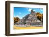 ¡Viva Mexico! Collection - Maya Archaeological Site with Fall Colors IV - Edzna Campeche-Philippe Hugonnard-Framed Photographic Print