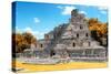 ¡Viva Mexico! Collection - Maya Archaeological Site with Fall Colors IV - Edzna Campeche-Philippe Hugonnard-Stretched Canvas