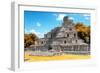 ¡Viva Mexico! Collection - Maya Archaeological Site with Fall Colors IV - Edzna Campeche-Philippe Hugonnard-Framed Photographic Print