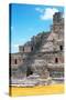 ¡Viva Mexico! Collection - Maya Archaeological Site with Fall Colors V - Edzna Campeche-Philippe Hugonnard-Stretched Canvas