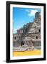 ¡Viva Mexico! Collection - Maya Archaeological Site with Fall Colors V - Edzna Campeche-Philippe Hugonnard-Framed Photographic Print