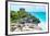 ¡Viva Mexico! Collection - Mayan Archaeological Site with Iguana II - Tulum-Philippe Hugonnard-Framed Photographic Print