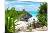 ¡Viva Mexico! Collection - Mayan Archaeological Site with Iguana - Tulum-Philippe Hugonnard-Mounted Photographic Print