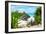 ¡Viva Mexico! Collection - Mayan Archaeological Site with Iguana - Tulum-Philippe Hugonnard-Framed Photographic Print