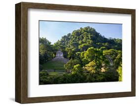 ¡Viva Mexico! Collection - Mayan Ruins at Sunsrise - Palenque-Philippe Hugonnard-Framed Photographic Print