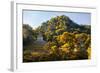 ¡Viva Mexico! Collection - Mayan Ruins with Fall Colors at Sunsrise - Palenque-Philippe Hugonnard-Framed Photographic Print