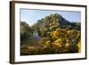 ¡Viva Mexico! Collection - Mayan Ruins with Fall Colors at Sunsrise - Palenque-Philippe Hugonnard-Framed Photographic Print
