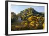 ¡Viva Mexico! Collection - Mayan Ruins with Fall Colors at Sunsrise - Palenque-Philippe Hugonnard-Framed Photographic Print