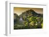 ¡Viva Mexico! Collection - Mayan Ruins with Fall Colors at Sunsrise-Philippe Hugonnard-Framed Photographic Print