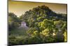 ¡Viva Mexico! Collection - Mayan Ruins with Fall Colors at Sunsrise-Philippe Hugonnard-Mounted Photographic Print
