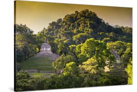 ¡Viva Mexico! Collection - Mayan Ruins with Fall Colors at Sunsrise-Philippe Hugonnard-Stretched Canvas