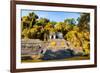 ¡Viva Mexico! Collection - Mayan Ruins with Fall Colors in Palenque-Philippe Hugonnard-Framed Photographic Print