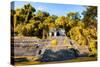 ¡Viva Mexico! Collection - Mayan Ruins with Fall Colors in Palenque-Philippe Hugonnard-Stretched Canvas