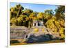 ¡Viva Mexico! Collection - Mayan Ruins with Fall Colors in Palenque-Philippe Hugonnard-Framed Photographic Print