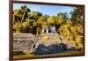 ¡Viva Mexico! Collection - Mayan Ruins with Fall Colors in Palenque-Philippe Hugonnard-Framed Photographic Print